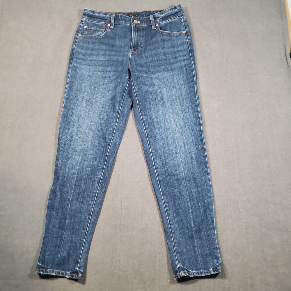 Talbots Everyday Relaxed Jeans Womens 4 Blue‎ Annika Wash Mid Rise Denim